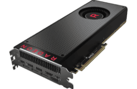 Testo alternativo:Scheda grafica Radeon nera con ventola integrata e design moderno. Testo alternativo:Scheda grafica Radeon nera con ventola integrata e design moderno.